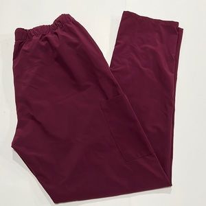GT Performance Burgundy Scrub Pants Size L